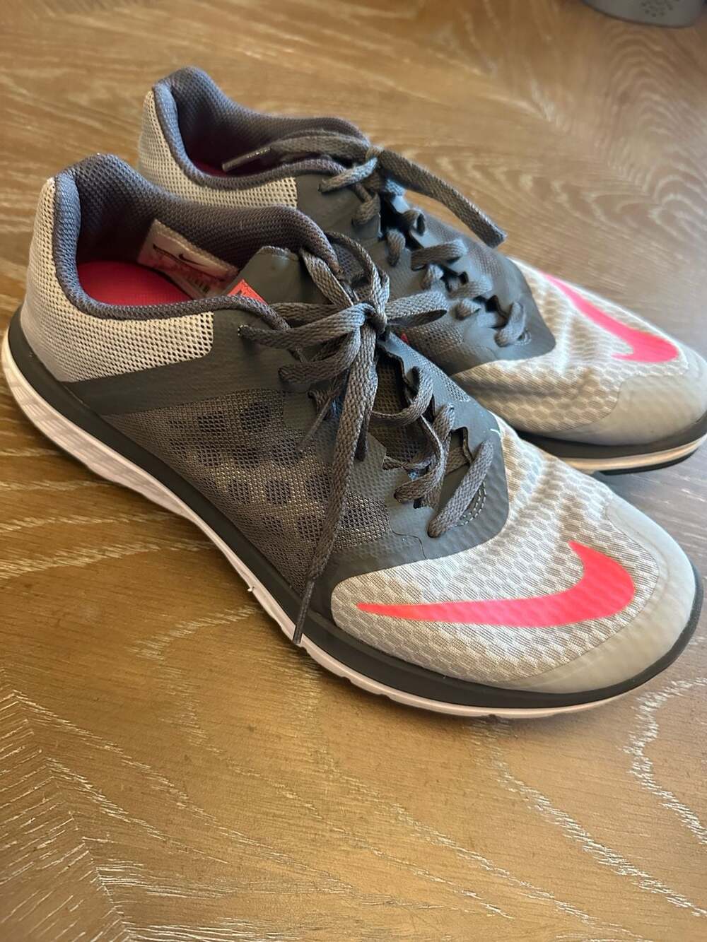 Nike FS Lite Run 3 Women's Running Shoes Size 9 Gray Pink 807145-006